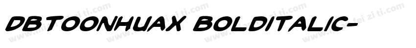 DBToonHuaX BoldItalic字体转换